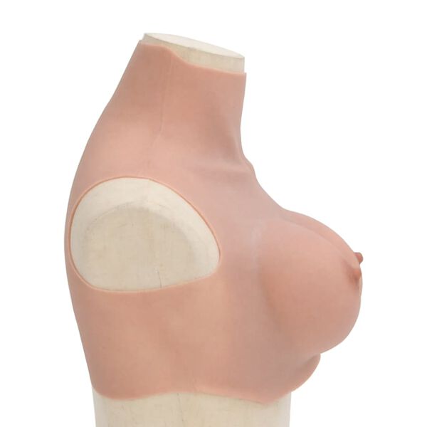vidaXL Plastron en silicone naturel coupe E