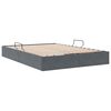 vidaXL Lit de Rangement avec stockage Gris fonc&eacute; 135 x 190 cm Velours