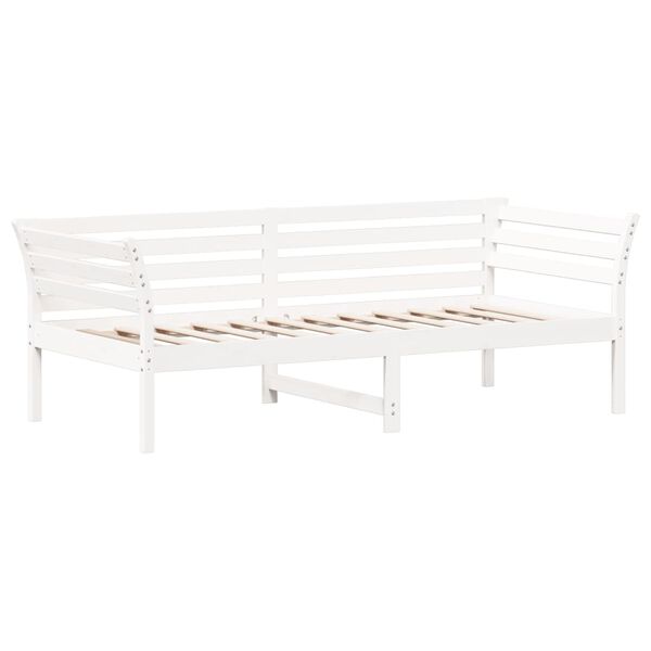 vidaXL Lit de jour sans matelas blanc 80x200 cm bois de pin massif