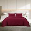 vidaXL Ensemble de housse de couette Bordeaux 240x220 cm Coton