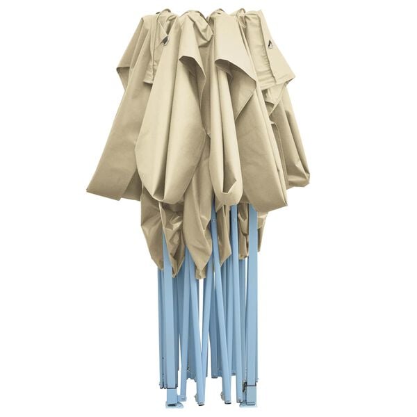 vidaXL Tente pliable 3 x 4,5 m Blanc cr&egrave;me