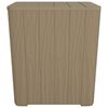 vidaXL Table de jardin avec couvercle amovible marron polypropyl&egrave;ne