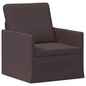 vidaXL Fauteuil Marron fonc&eacute; 70 x 81 x 82 cm Tissu