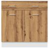vidaXL Armoire &agrave; tiroirs "Lyon" Ch&ecirc;ne artisanal 80 x 46 x 81,5 cm Bois d'ing&eacute;nierie