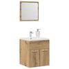vidaXL Ensemble de meubles salle de bain 2 pcs bois d'ing&eacute;nierie