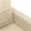 vidaXL Fauteuil Crème 60 cm Tissu