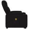 vidaXL Fauteuil de massage inclinable Noir Tissu