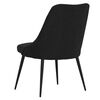 vidaXL Chaises &agrave; manger lot de 6 noir tissu