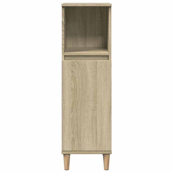 vidaXL Armoire salle de bain ch&ecirc;ne sonoma 30x30x100 cm