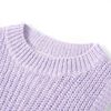 Gilet pull-over tricoté pour enfants lilas clair 128