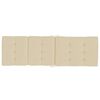 vidaXL Coussins de chaise longue lot de 2 beige tissu oxford