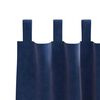 vidaXL Rideaux occultants 2 pcs Bleu fonc&eacute; 140 x 245 cm Velours