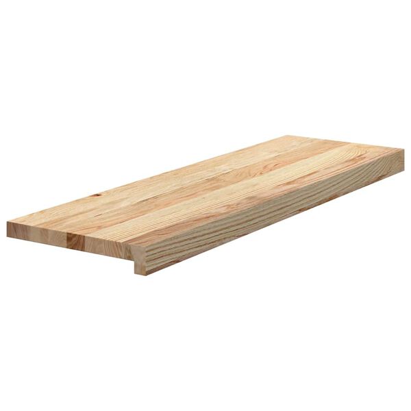 vidaXL Marches d'escalier 20 pcs non trait&eacute; bois de ch&ecirc;ne massif