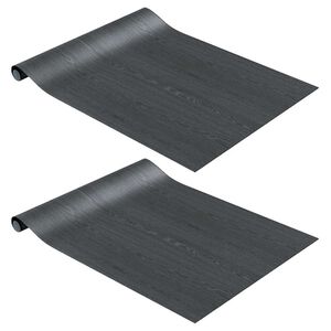 vidaXL Films autoadh&eacute;sifs pour meubles 2 pcs naturel 500x90 cm PVC