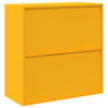 vidaXL Armoire de rangement Jaune moutarde 90 x 40 x 90 cm Acier
