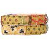 vidaXL Pouf 100x20 cm Patchwork Tissu