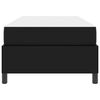 vidaXL Cadre de lit avec matelas Noir 90 x 190 cm tissu