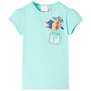 T-shirt pour enfants menthe claire 128