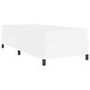 vidaXL Cadre de lit avec matelas Blanc 100 x 200 cm tissu