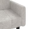 vidaXL Canap&eacute;-lit &agrave; 2 places avec tabouret Gris clair Tissu microfibre
