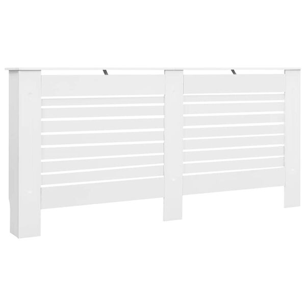 vidaXL Cache-radiateurs 2 pcs Blanc 172x19x81,5 cm MDF