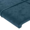 vidaXL Cadre de lit sans matelas bleu fonc&eacute; 120x200 cm velours