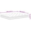 vidaXL Matelas &agrave; ressorts ensach&eacute;s moyen 160x200 cm