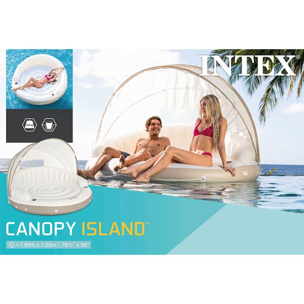 Intex Lit à air avec auvent flottant 199 x 150 cm 58292EU