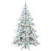 vidaXL Sapin de No&euml;l Artificiel &agrave; Branches Articul&eacute;es Blanc 210 cm
