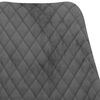 vidaXL Chaises à manger lot de 4 gris velours