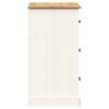 vidaXL Buffet avec tiroirs VIGO 78x40x75 cm blanc bois massif de pin
