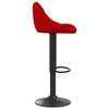 vidaXL Tabourets de bar lot de 2 rouge bordeaux velours
