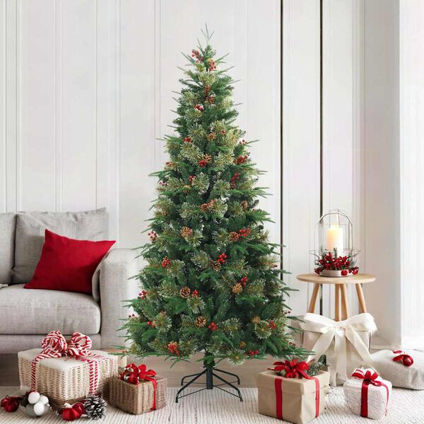 vidaXL Sapin de No&euml;l Artificiel &agrave; Branches Articul&eacute;es Vert 180 cm