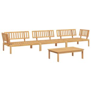 vidaXL Salon palette de jardin 4 pcs bois d'acacia massif