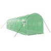 vidaXL Serre avec cadre en acier vert 16 m&sup2; 8x2x2 m