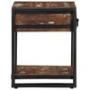 vidaXL Table d'appoint multicolore 40x40x50cm bois récupération massif