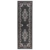 vidaXL Tapis Couloir FLORNES Tiss&eacute; Gris PP 7 mm