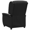 vidaXL Fauteuil de massage Noir Tissu