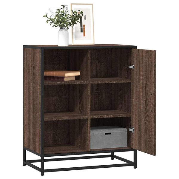 vidaXL Buffet chêne marron 62x35x76 cm bois d'ingénierie