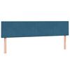 vidaXL Sommier &agrave; lattes de lit et matelas bleu fonc&eacute; 180x220cm velours