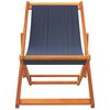 vidaXL Chaises de plage pliables lot de 2 bleu tissu