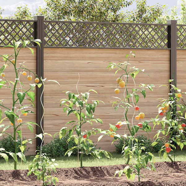 vidaXL Supports de plantes en spirale 50 pcs Acier galvanisé 110 cm