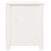 vidaXL Banc &agrave; chaussures Blanc 110x38x45,5 cm Bois de pin massif