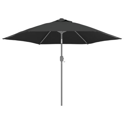 vidaXL Tissu de remplacement pour parasol d'extérieur Anthracite 300cm