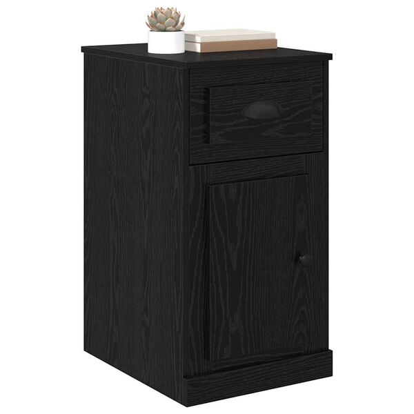 vidaXL Meuble d'appoint Chêne noir 40 x 50 x 75 cm Bois d'ingénierie