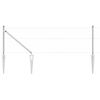 vidaXL Poteau de cl&ocirc;ture. Argent&eacute; 10 x 0,6 m (maille de 25 mm) Acier