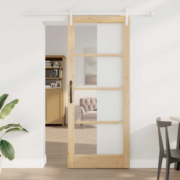 vidaXL Porte coulissante ORKDAL Naturel 86 x 211 cm