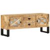 vidaXL Meuble TV 110x30x45 cm Bois de manguier brut