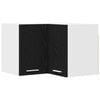 vidaXL Armoire suspendue Ch&ecirc;ne noir et Blanc 57 x 57 x 40 cm