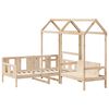 vidaXL Ensemble de lit de jour et de banc avec toit sans matelas